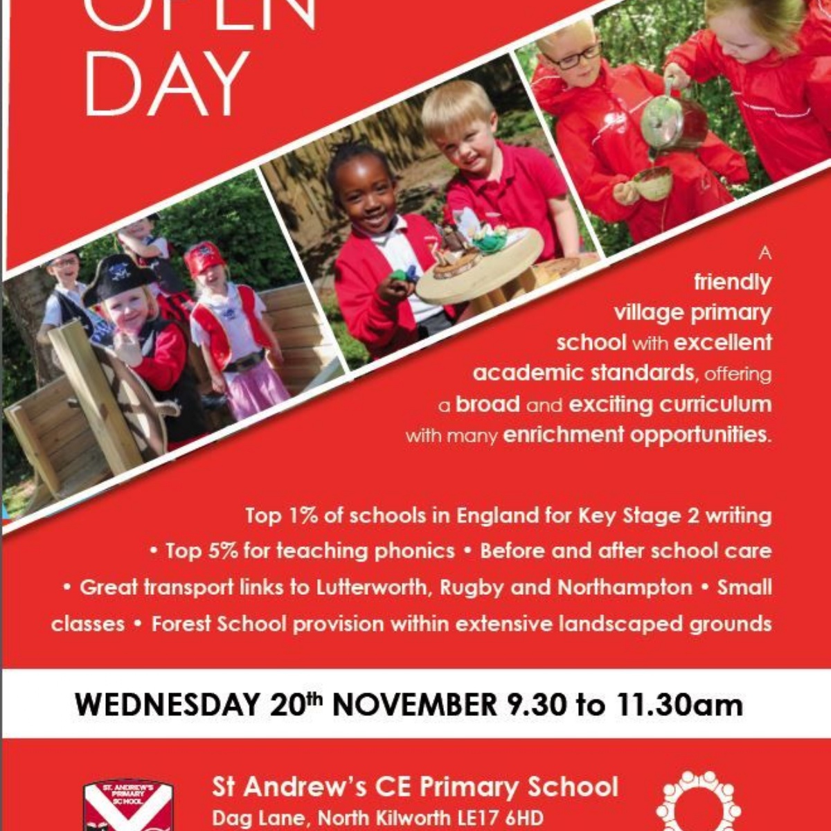 Open Day St Andrew's CE Primary School